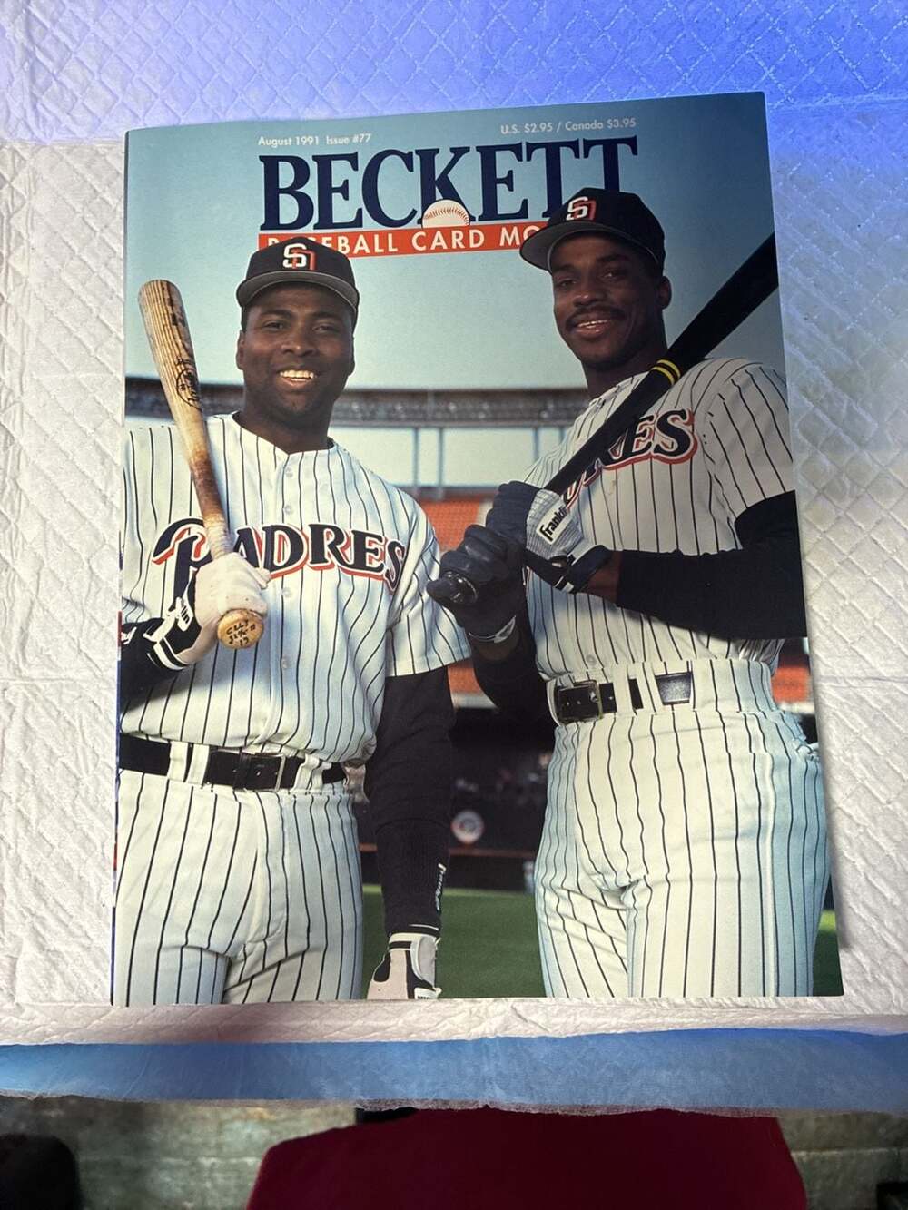 August 1991 Beckett Baseball Card Monthly Magazine Issue #77 featuring Tony Gwyn